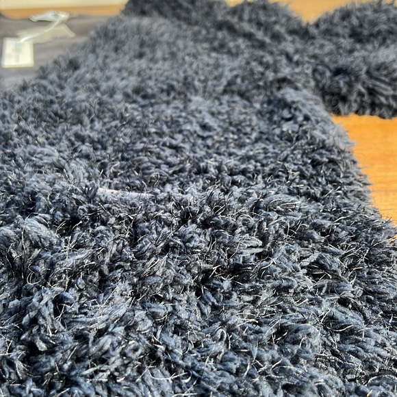 Bluivy COAT Winter Warm Faux Fur Black Shaggy Fluffy Holiday Gift Party NWT MD - Picture 13 of 16